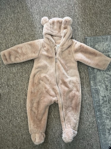 Pink fur pramsuit - pink,