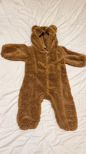 Brown bear teddy fleece - brown,