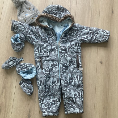 Baby snowsuit pramsuit - snowsuit, 12-18