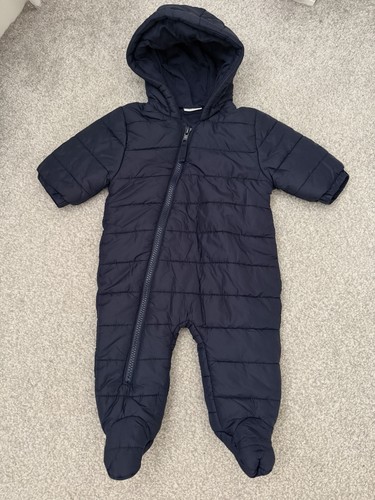 Navy blue quilted hooded - quilted, baby