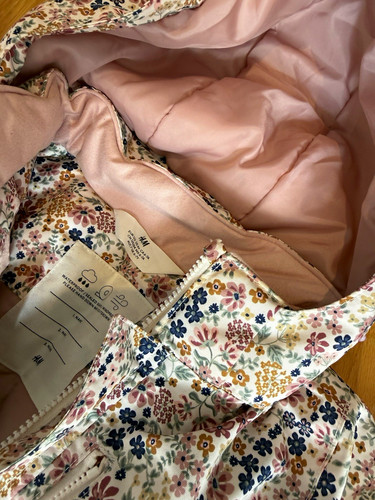 Girls floral hooded padded - floral,
