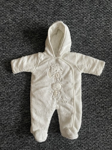 Matalan baby white fauxfur - white,