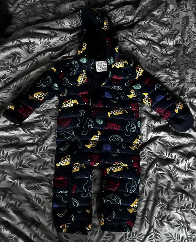 Boys vehicle hooded snowsuit - vehicle,