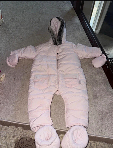 Pink quilted hooded - m&co,