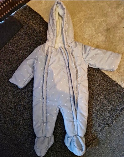 Hooded zip winter snowsuit - hooded,
