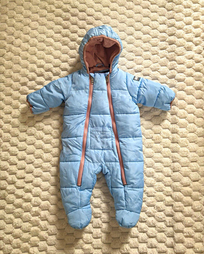 Dkny hooded padded snowsuit - hooded,