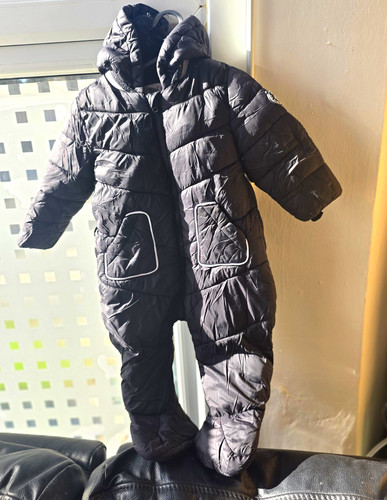 Black quilted hooded - hooded, padded