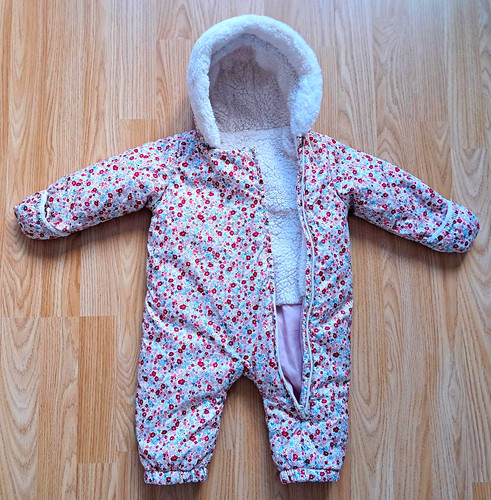 Floral hooded footless