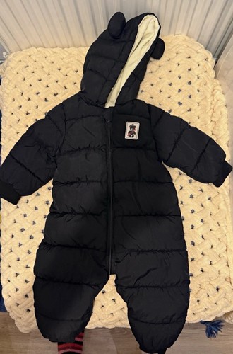 Minizone baby snowsuit black - minizone,