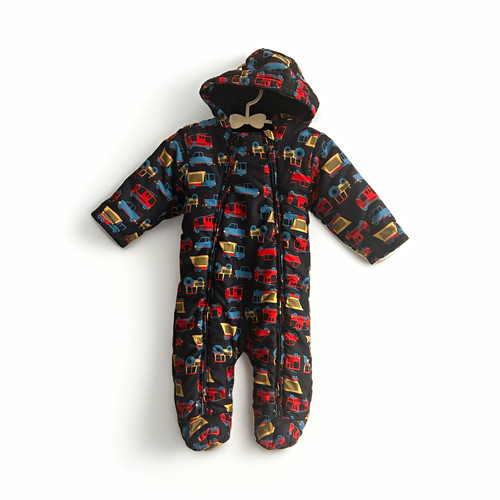 Baby hooded fleece lined - m&s,