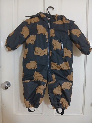 Kids snowsuit with bear - snowsuit,
