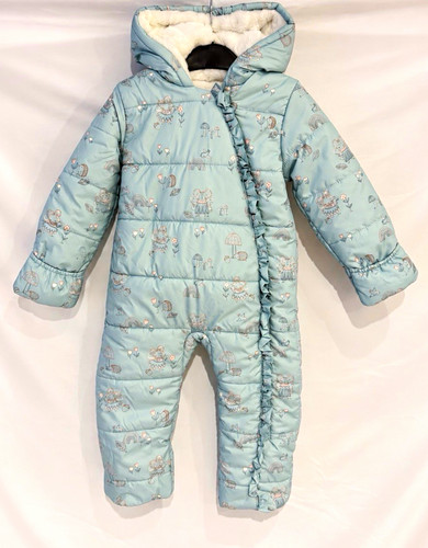 Blue hooded padded - blue,