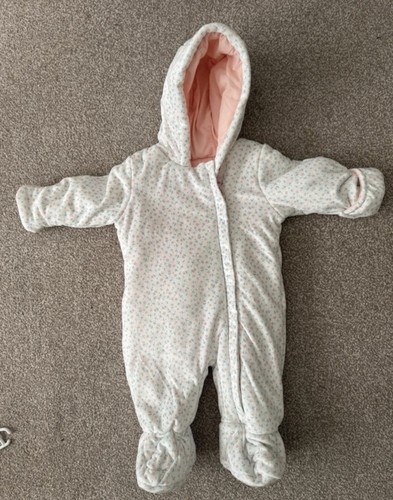 Floral girls snowsuit 3 - snowsuit, 3-6