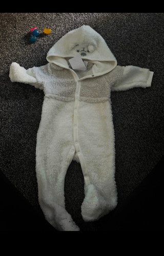 Matalan white hooded - matalan, fleece