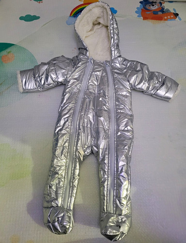 Shein silver hooded fleece - silver,
