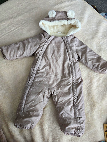 Baby hooded snowsuit - h&m,