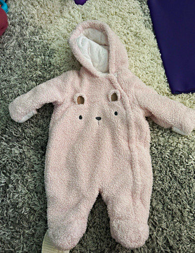 Nutmeg pink fleece hooded - nutmeg,
