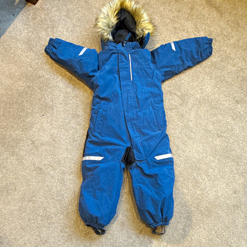 Blue unisex kids hooded lined - unisex,