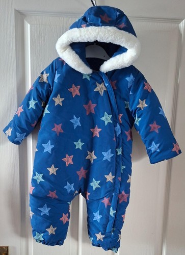 Blue star print - blue,