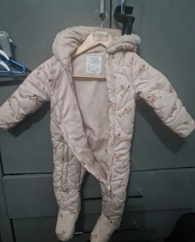 Girls pink snowsuit - pink,