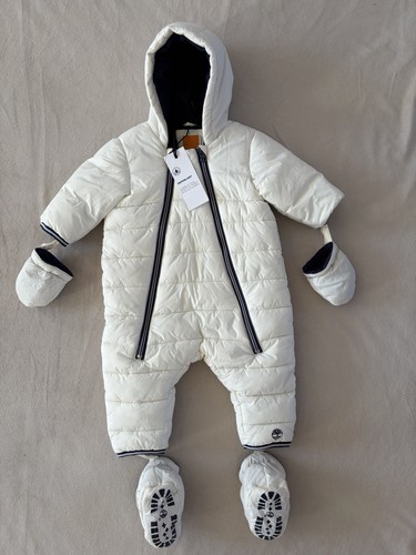 Timberland baby white snowsuit - timberland,