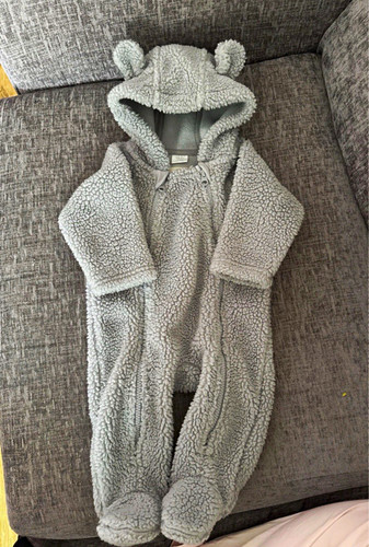 Next baby grey hooded - grey, fleece