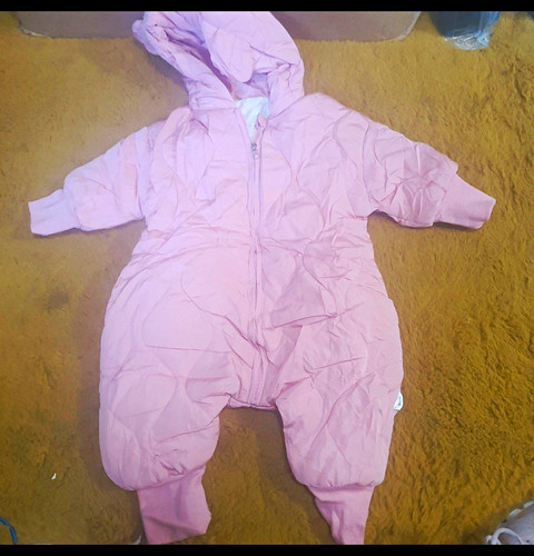 Pink hooded padded lined - hooded,