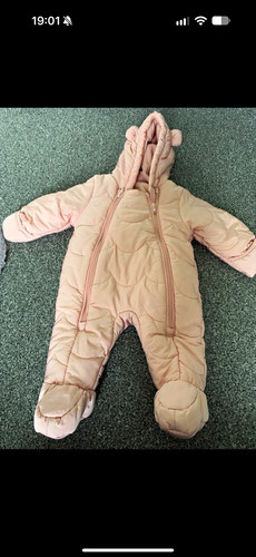 George pink snowsuit - pink, full