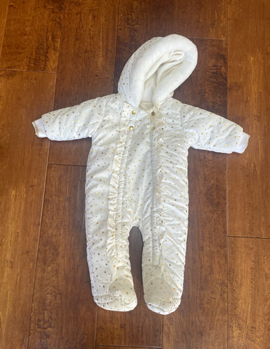 White gold star - white, hooded