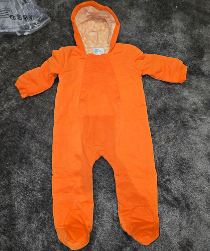 Moye baby orange hooded - orange,