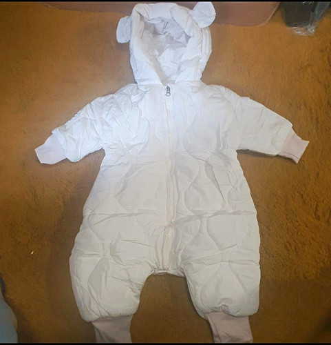 White hooded lined - white,
