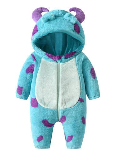 Baby fleece hooded sully - fleece,