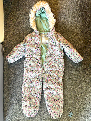 Girls floral hooded padded - tu,