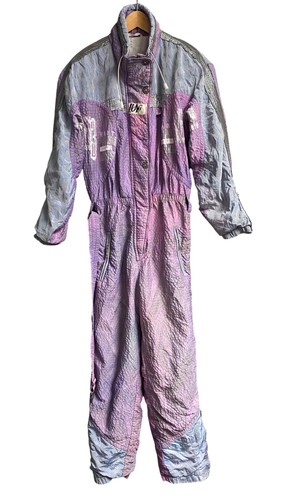 Vintage retro ski - ski, snowsuit