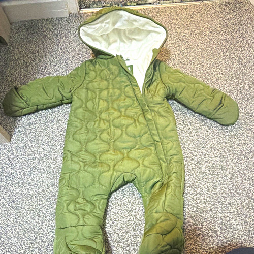 Green unisex baby quilted - green,